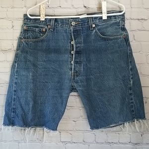 Levis Distressed Jean Shorts Vintage Style